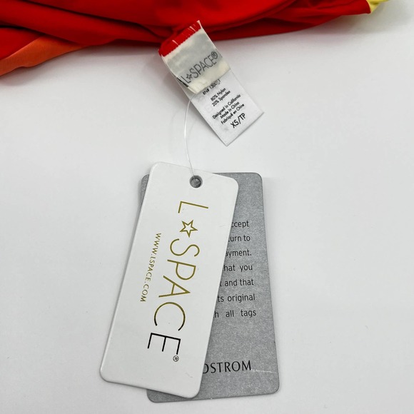 BRAND NEW L*Space Luca Sunburst Bitsy Bikini Bottoms Pink Stripes Size XS - Picture 5 of 8